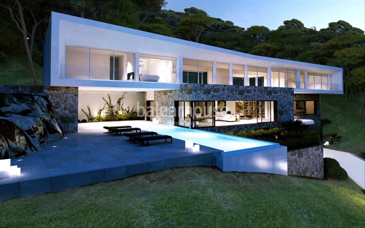 Espectacular proyecto de villa totalmente abierta al exclusivo paisaje en Sol de Mallorca