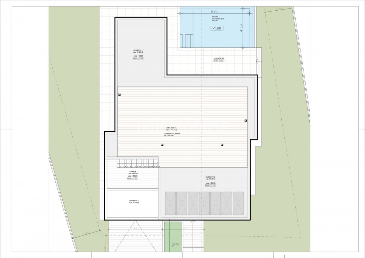 Nuevo proyecto de una magnífica vivienda transparente al paisaje y vistas al mar en Cala Vinyes.